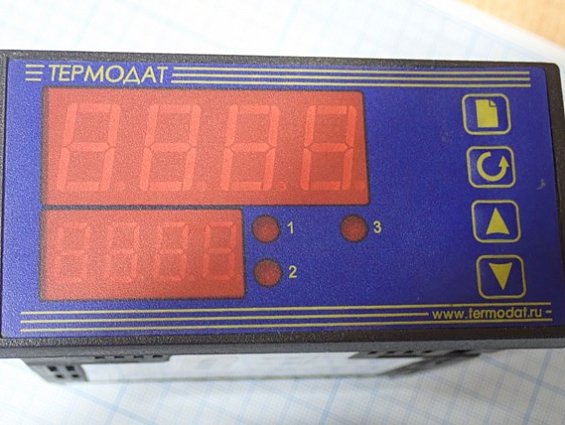 Регулятор температуры ПИД-регулятор Термодат-128К5-Н/1УВ/2Р/1А/485 0.25%