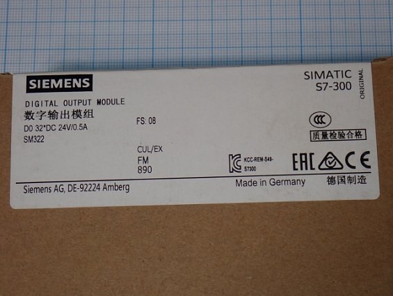 Модуль SIEMENS 6ES7 322-1BL00-0AA0