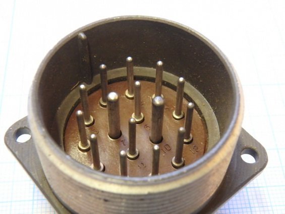 Разъем вилка кабельная ШР36П15ЭШ4Н 86г.в.