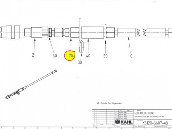 Переходной патрубок KAHL K6410-0094 0070 KONUS-REDUZIERANSCHLUSS