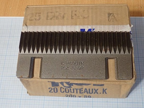 Нож барабанной свеклорезки Maguin DRUM BEET SLICER 2000-600-60 K.MAGUIN 25A 5392 200х89