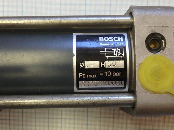 Пневмоцилиндр BOSCH Germany Ф50 H30 Pu=10bar 8223220030