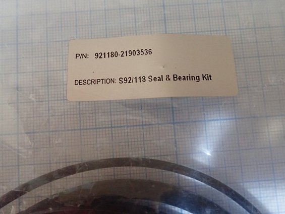 Ремкомплект пневмопривода Bray 921180-21903536 S92/118 Seal & bearing kit
