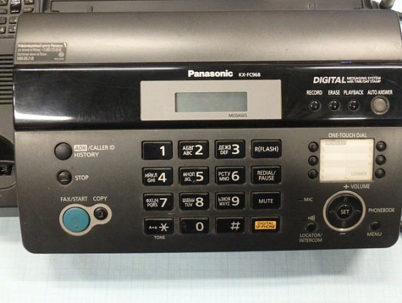 Факсимильный Аппарат Panasonic KX-FC968RU 220-240В 50/60Гц 1.2А Сделано в Малазии БЫВШИЙ В УПОТРЕБЛЕ