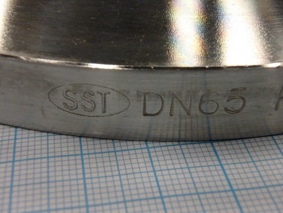 Фланец SST DN65 PN10 ANALOG TO DIN2576 1.4307 304L плоский приварной из нержавеющей стали