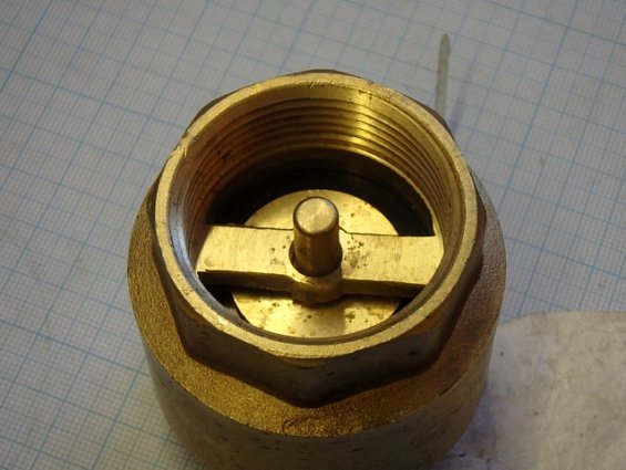 Клапан обратный латунный для воды STH 10306 NY 1 1/4" ДУ32 DN32 РУ16