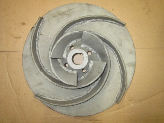 Колесо рабочее IMPELLER  насоса MP150-125-400 POMPES MORET диаметр посадочного отверстия под вал Ф3