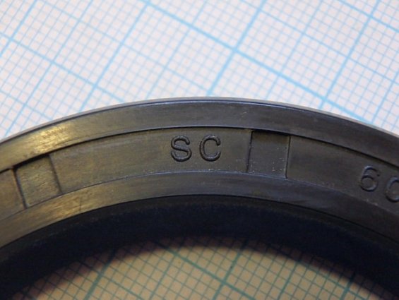 Манжета армированная SC-60х80-10 A10283 YEI резиновая сальник ГОСТ 8752-79
