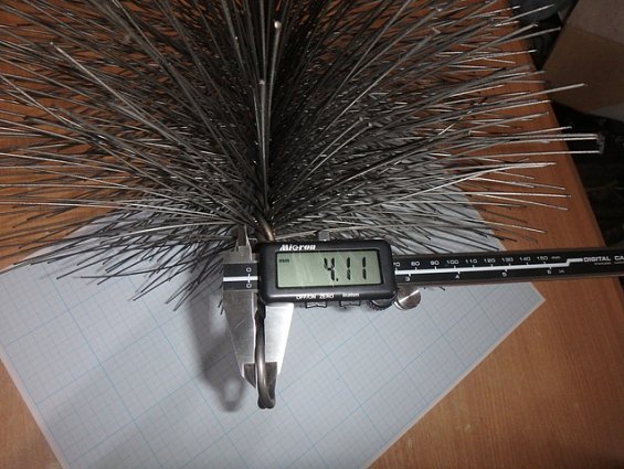 Щетка-ерш стальной Д270х160х300х4.0х1.0мм D270х160х300х4.0х1.0mm диаметр-Ф270мм