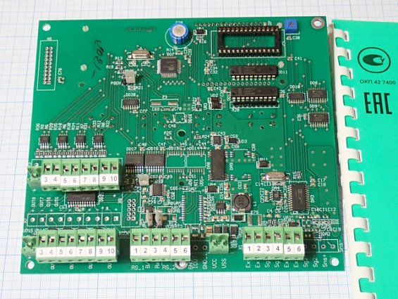 Плата СВЕДА ПВ-310 ДВС СВ.310.02.23 №443 13.12.2021г процессора весового дозатора сахара