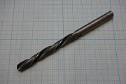 Сверло Ф7.0 7.0х65х110 Р18 левое спиральное с цилиндрическим хвостовиком общая длина 110мм длина раб