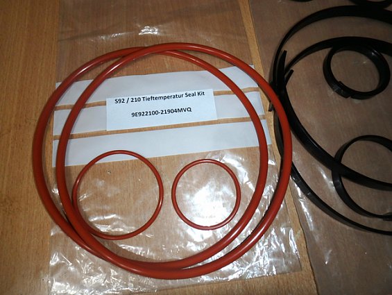 Ремкомплект пневмопривода Bray 9e922100-21904mvq S92/210 Tieftemperatur Seal Kit