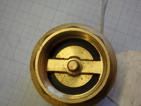Клапан обратный латунный для воды STH 10306 NY 1 1/4" ДУ32 DN32 РУ16