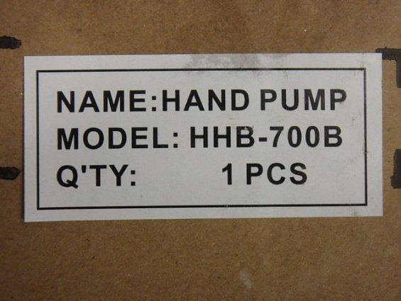 Гидравлический ручной насос с манометром HHB-700B 700bar 0.9L