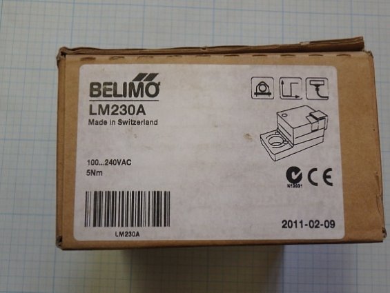 Сервопривод электропривод LM230A belimo 5Nm 100...240VAC для воздушных заслонок