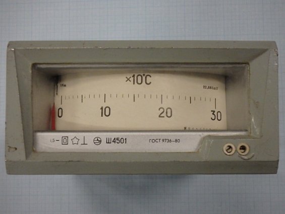 Милливольтметр регулирующий Лагометр Ш4501 0-300Гр.С XK68 ГОСТ 9736 80 1986г.в.