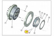 Гайка крепления уплотнения фланца EVOLUTION 50000577 H M10 гранулятора EVOLUTION-8250 EVOLUTION-8105