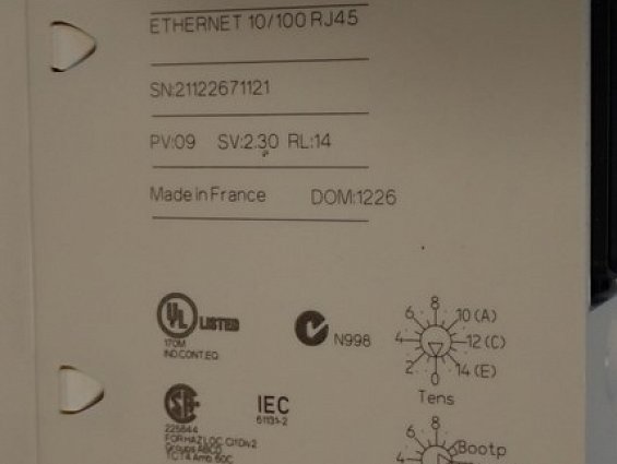 Модуль Schneider Electric BMXNOE0100 бывший в употреблении почти новый