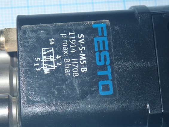 Распределитель пневматический FESTO SV-5-M5-B 11914