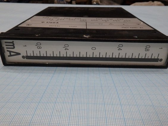 Прибор оптоэлектронный узкопрофильный Ф1760А 1-0-1mA вертикальный