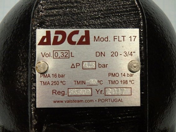 Конденсатоотводчик поплавковый ADCA FLT-4.5-020hc FLT17hc dp4.5bar DN20 PN16