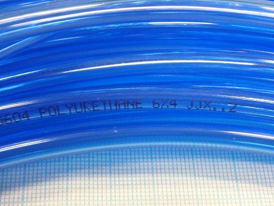 Трубка пневматическая SMC Ф6х4mm tU0604bU-20 tu0604 POLYURETHANE TUBING 6х4 полиуретановая синяя