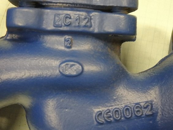 Клапан обратный чугунный фланцевый V287-040 DN40 PN16 EN-JL1040 серый чугун Tмакс.=300гр.С