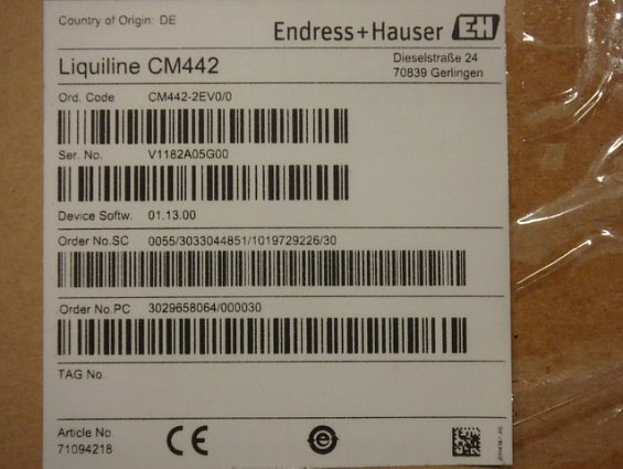 Вторичный измерительный преобразователь Endress+Hauser Liquiline CM442-AAM1A2F010A