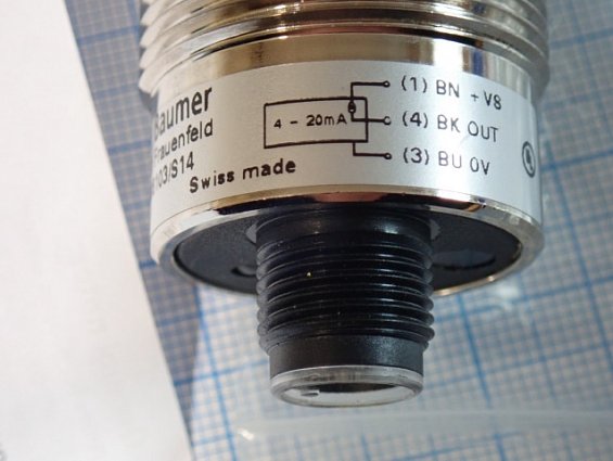 Датчик ультразвуковой Baumer UNAM 30I6103/S14 100...1000mm 4-20mA 0-10V