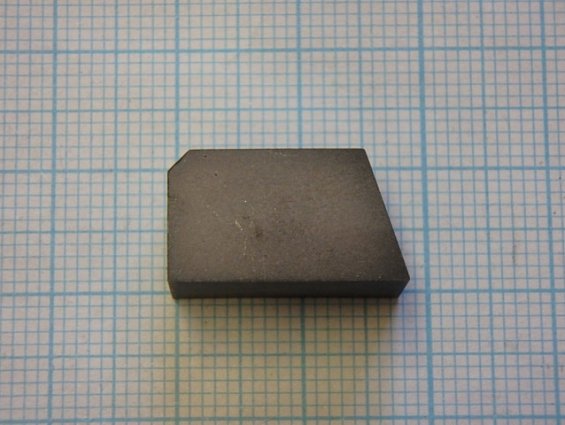 Твердосплавная напайка для отрезного резца Т5К10 13411 ГОСТ 2209-90; 17163-90