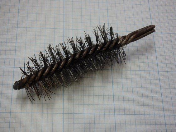 Щетка-ерш стальной Д40х95х150х4.0х0.4мм D40х95х150х4.0х0.4mm диаметр-Ф40мм длина ворса-95мм