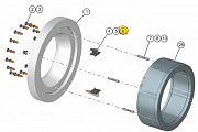 Винт скрепера конической чаши EVOLUTION 50000121 Screw H M14-35 APR83 200600 Index A гранулятора EVO