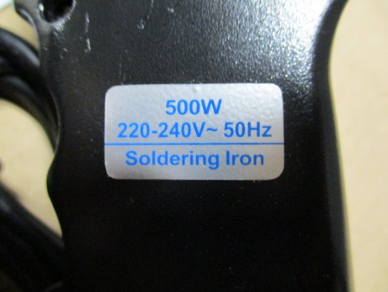 Паяльник TLW-500 220-240V 50Hz 500W soldering iron