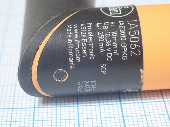 Датчик индуктивный ifm IA5062 IAE3010-BPKG 10...36V DC 250mA 10mm IP65 БЫВШИЙ В УПОТРЕБЛЕНИИ ТЕХНИЧЕ