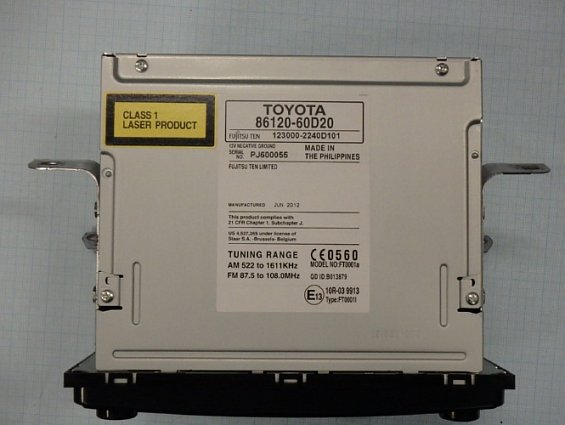 Магнитола автомобильная TOYOTA 86120-60D20 12V FUJITSU TEN