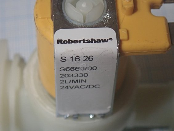 Клапан соленоидный подпитки Robertshaw S 16 26 S6660/00 203330 2L/MIN 24VAC/DC для пароувлажнителя