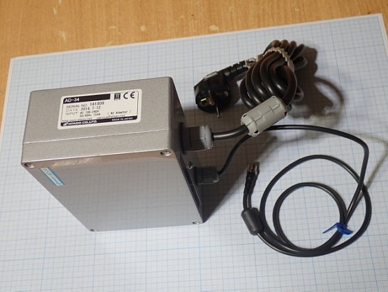 Блок питания ATAGO AD-34 AC 100-240V 50/60Hz 15VA AC Adapter MADE IN JAPAN
