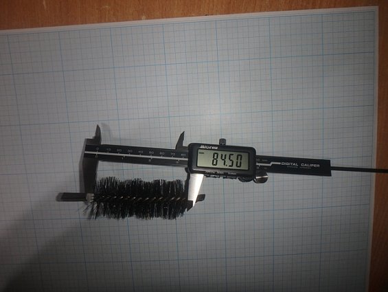 Щетка-ерш стальной Д35х75х120х3.0х0.30мм D35х75х120х3.0х0.30mm диаметр-Ф35мм длина ворса-75мм