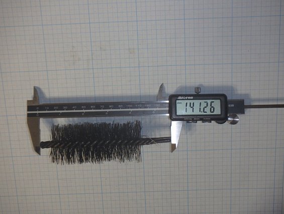 Щетка-ерш стальной Д44х95х140х3.0х0.4мм D44х95х140х3.0х0.4mm диаметр-Ф44мм