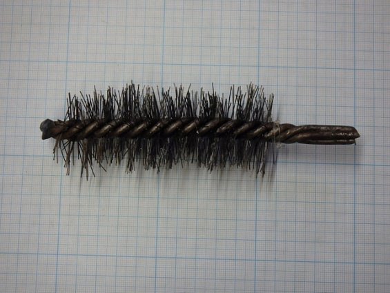 Щетка-ерш стальной Д40х95х150х4.0х0.4мм D40х95х150х4.0х0.4mm диаметр-Ф40мм длина ворса-95мм