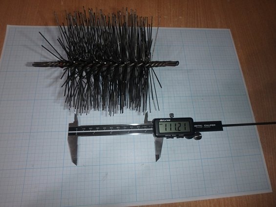 Щетка-ерш стальной Д120х110х160х3.0х1.0мм D120х110х160х3.0х1.0mm диаметр-Ф120мм