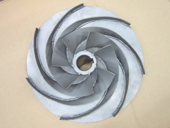 Колесо рабочее impeller насоса fapmo-150-450 из кислотостойкой нержавеющей стали вес-24.5кг