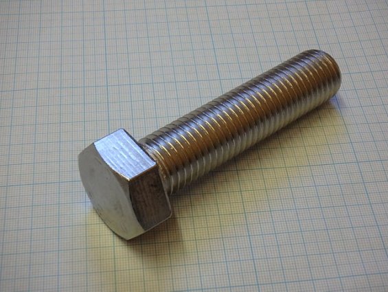 Болт М24х100 A2-70 SS304 AISI304 DIN933 ГОСТ7798-70 ГОСТ7805-70 из нержавеющей стали с шестигранной