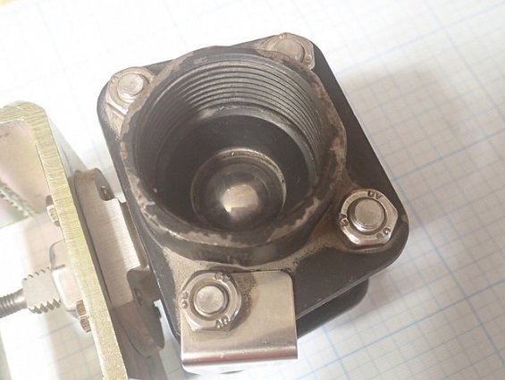Кран шаровый MECA-INOX PSTFTGVA KPN DN32 PN65 XC18 09XV-501 муфтовый вес-1.84кг габаритный размер 16