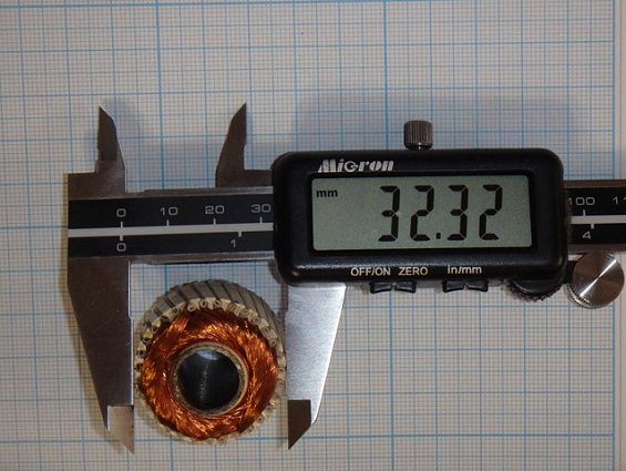 Якорь тахогенератора ВЭМ120 0.01V.r-1.min ТУ3-13М-86 электродвигателя постоянного тока