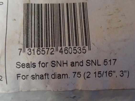 Уплотнение корпуса SKF TSN517L Seals for SNH and SNL 517 For shaft diam.75 комплект