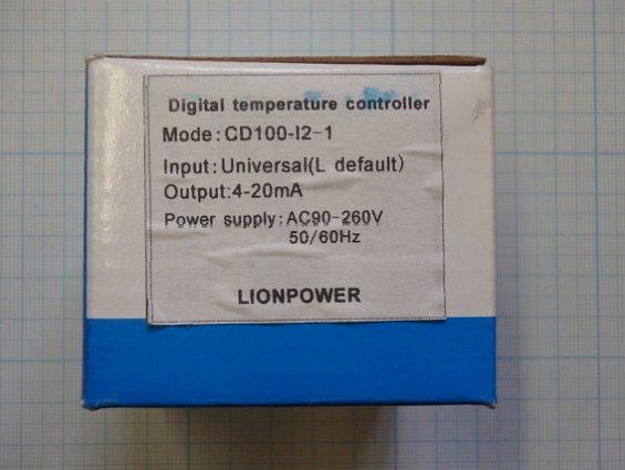 Терморегулятор контроллер LIONPOWER CD100-I2-1 Output: 4-20mA AC90-260V Input: Universal (L detault)