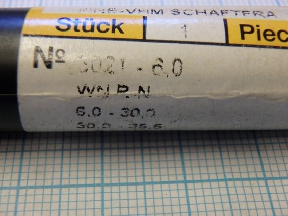Фреза guhring fire-vhm schaftfra №3021-6.0 6.0-30.0 r-n 30.0-35.5 k/p fire guehring 66941
