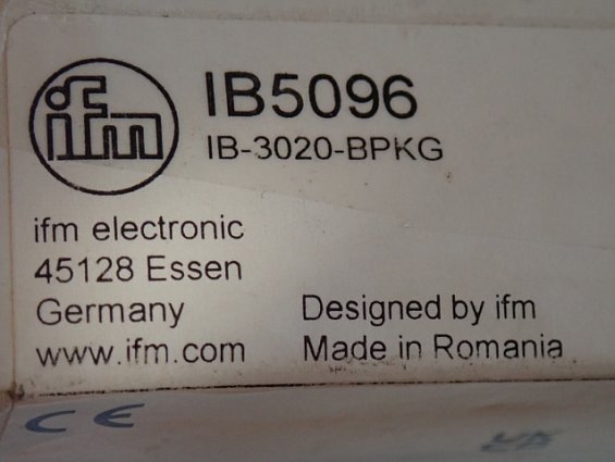 Датчик индуктивный ifm ib5096 ib-3020-bpkg s:20mm nf Ub:10...36VDC Ie:250mA scp ifm electronic gmbh