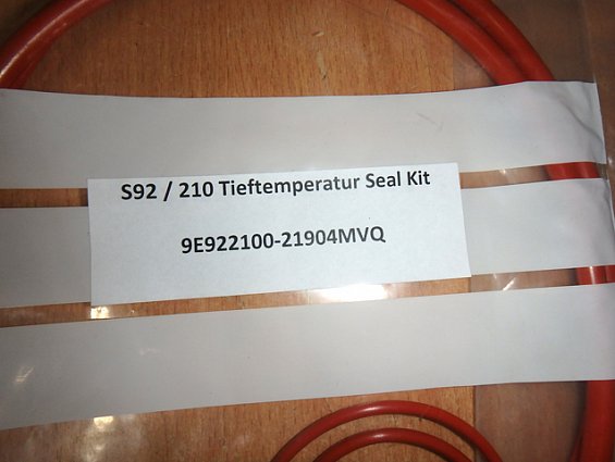 Ремкомплект пневмопривода Bray 9e922100-21904mvq S92/210 Tieftemperatur Seal Kit